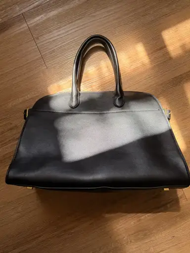 The Row Margaux 15 Tote Black/Gold Hardware