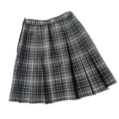 【良品】バーバリーズ　プリーツスカート　チェック　ウール　キッズ　子供服　150