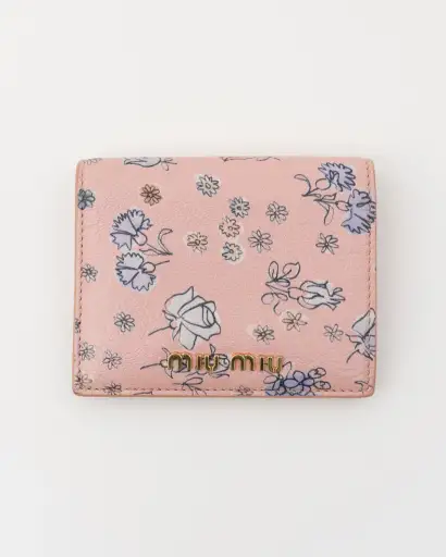 2018/2019 MIU MIU St.Fiori Rose & Carnation Compact Wallet