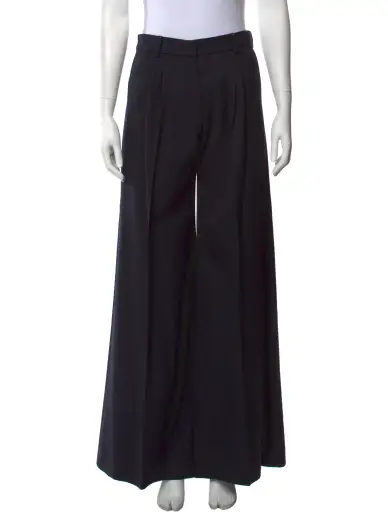 Wool Wide Leg Pants