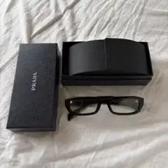prada プラダアイウェアレクタングルフレームメ ガネ