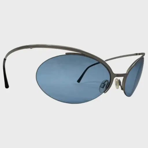 Chanel Karl Lagerfeld Vintage Space Age Design Sunglasses