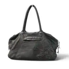 定価10万 Roen Deerskin Studded Leather Bag