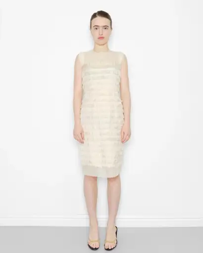 S/S2006 sheer fringe dress