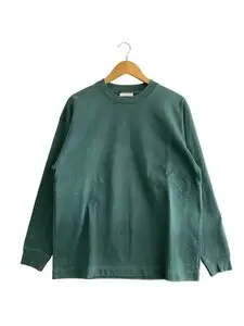ATON◆長袖Tシャツ/4/コットン/GRN/KK.AG.NM.0200//