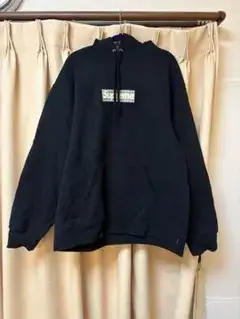 【極美品】Supreme Burberry Box Logo パーカー 黒 L
