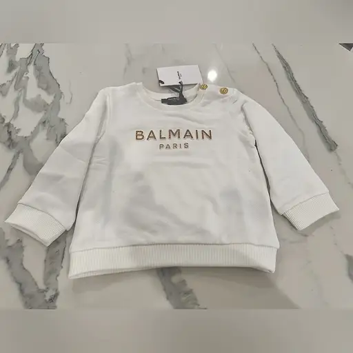 Balmain Logo Embellished Sweatshirt