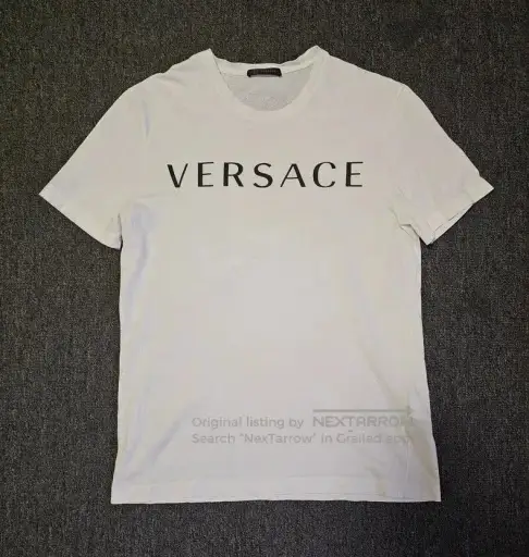Versace White Short Sleeve T.