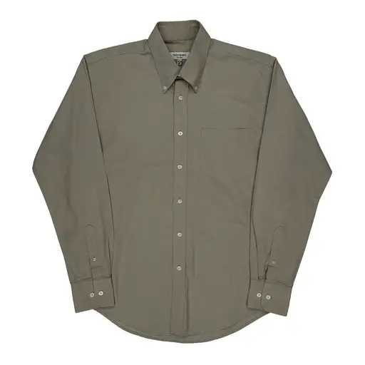 Yves Saint Laurent Shirt - Medium Grey Cotton Blend