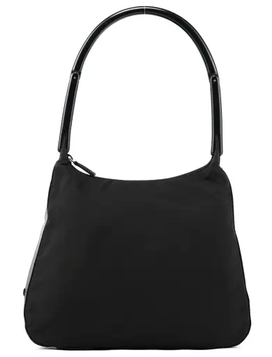 B8370 Black Tessuto Plex Nylon Shoulder Bag