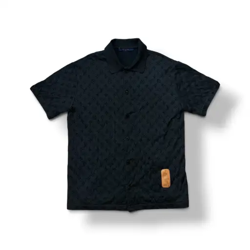 LOUIS VUITTON Polo Shirt Size M Mens Black Rank (B) RM212M DM1 HLY13W