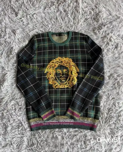 Versace Mainline Medusa Check Sweater JJJJ13/2609