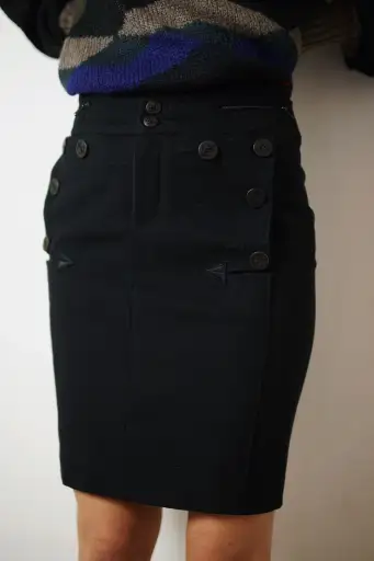 Jean Paul Gaultier navy marine skirt