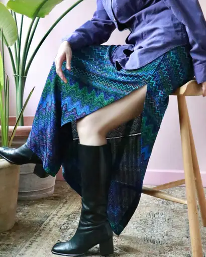 MISSONI knit slit skirt