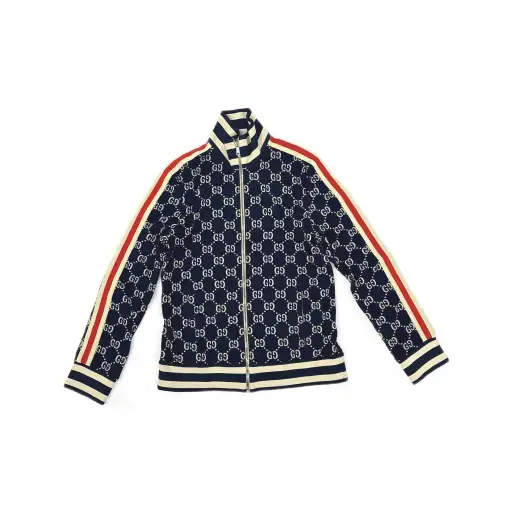 Gucci GG Jacquard Zip Jacket Size XL