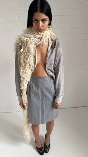 Shaggy Faux Fur Scarf