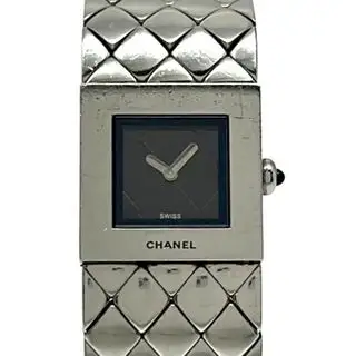CHANEL(シャネル) 腕時計 マトラッセ H0009 レディース 黒 シャネル(CHANEL)のレディースのファッション小物(腕時計)の商品詳細ページへのリンク