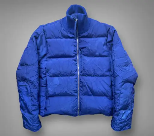 Blue Airbag Puffer Down Jacket