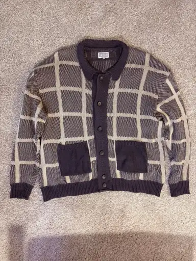 Cav Empt Grid Cardigan