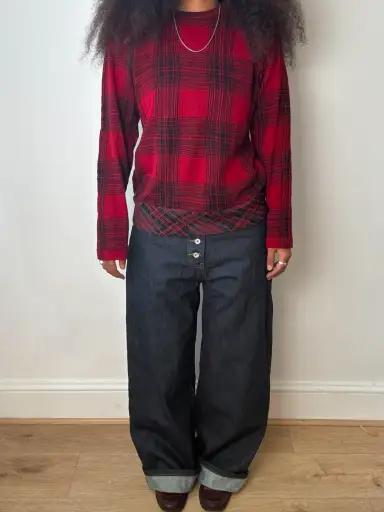 Comme des Garçons Homme aw01 Tartan Knit Jumper
