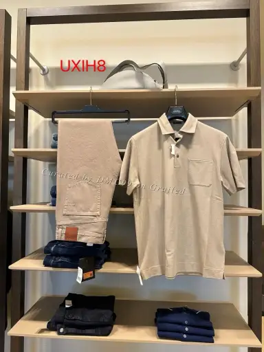 Zegna Beige Men’s Polo Shirt