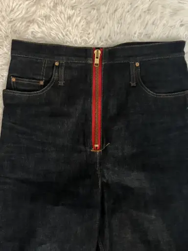 Kozaburo Classic High-Waisted Straight Denim