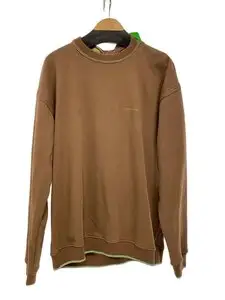 Y/PROJECT◆21AW/THREE NECK SWEATSHIRT/スウェット/XS/コットン/BRW/無地
