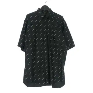 バレンシアガ 18SS ロゴ総柄 ボタンダウンシャツ 長袖 38 ブラック バレンシアガ(BALENCIAGA)のメンズのトップス(シャツ)の商品詳細ページへのリンク