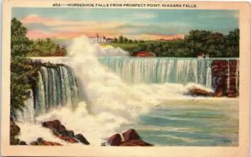 Vintage Postcard Horseshoe Falls Prospect Point Niagara Falls Canada