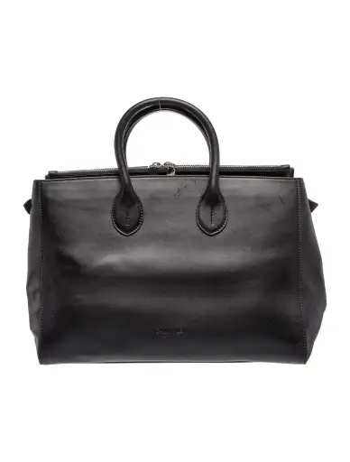 Leather Top Handle Bag