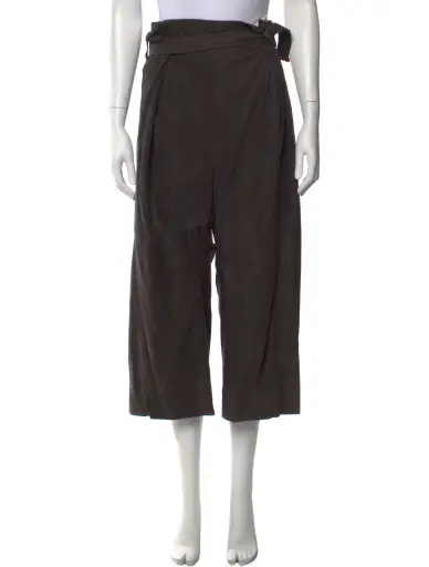 Leather Wide Leg Pants