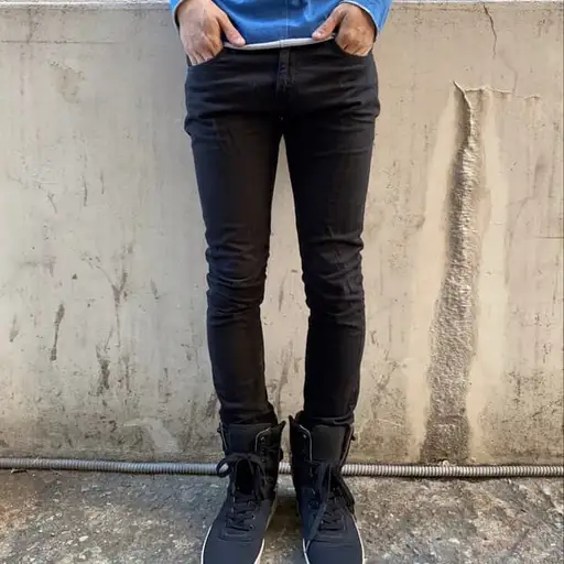 (Tornado Mart)2000s Black Slim Fit Pants