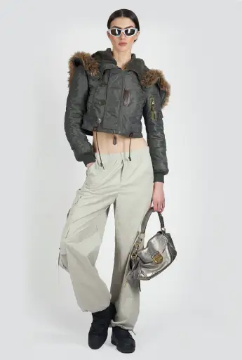 F/W 2010 Runway Cropped Bomber Jacket