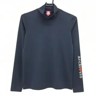 【美品】アルチビオ 長袖ハイネックシャツ ネイビー 袖ロゴシルバー レディース 36(S) ゴルフウェア archivio アルチビオ(archivio)のスポーツ/アウトドアのゴルフ(ウエア)の商品詳細ページへのリンク