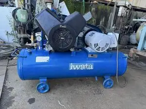 IWATA SU-22PB 2,2kw. 3馬力 50Hz ,三祖200V 動作良好 機械はスムーズに動作し、騒音はありません