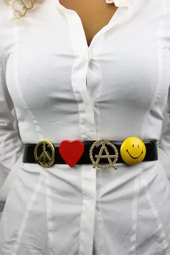F/W1991 'Peace, Love & Anarchy' charm belt