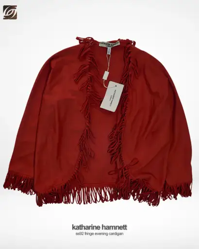 Katharine Hamnett SS92 Fringe Evening Cardigan