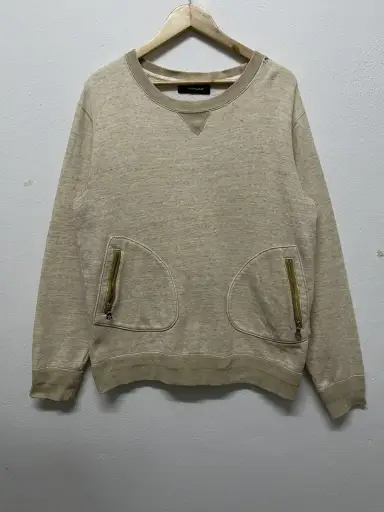 AW 2012 PHENOMENON DISTRESSED SWEATSHIRT ZIPPER POCKET RARE