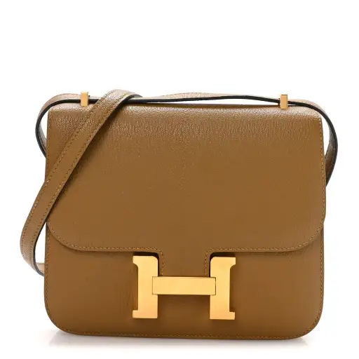 Hermès Chevre Mysore Constance 18 Kraft | PRELOOV