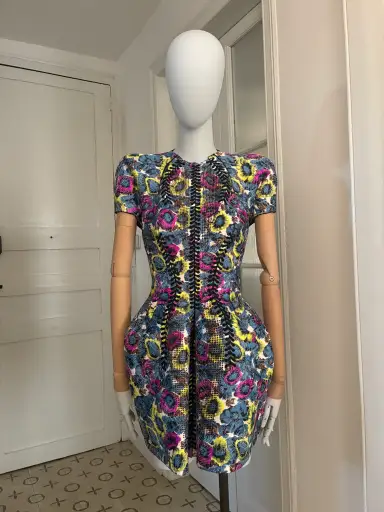 Balenciaga Spring 2008 Silk Bonded Dress