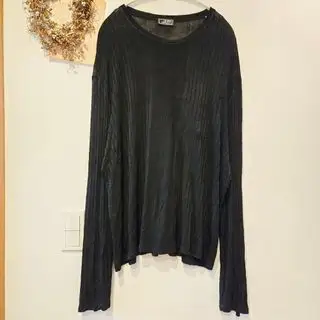 ジャンニ・ヴェルサーチ クチュール シアー リブカットソー ブラック 2XL相当 ジャンニヴェルサーチ(Gianni Versace)のレディースのトップス(カットソー(長袖/七分))の商品詳細ページへのリンク