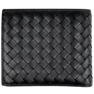 ボッテガヴェネタ BOTTEGAVENETA 二つ折り財布 イントレチャート レザー ブラック メンズ 【中古】 ボッテガヴェネタ(BOTTEGA VENETA)のメンズのファッション小物(折り財布)の商品詳細ページへのリンク