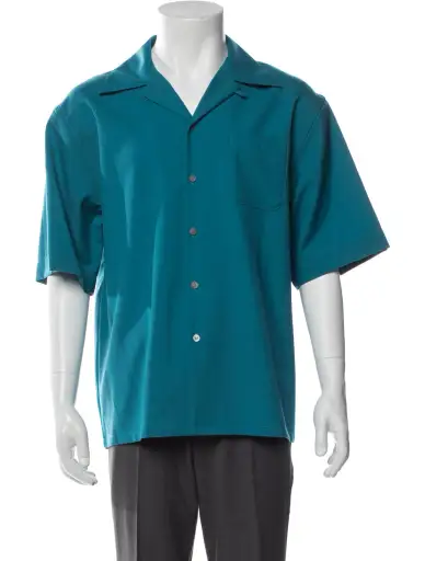Virgin Wool Short Sleeve Shirt w/ Tags
