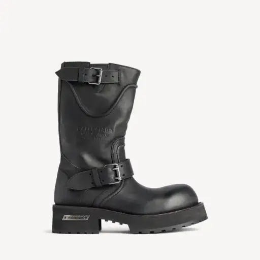 Balenciaga Venom Buckle Detailed Boots