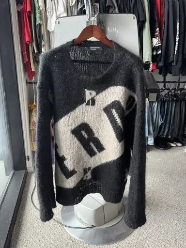 ENFANTS RICHES DEPRIMES TV Logo MOHAIR Knit sweater