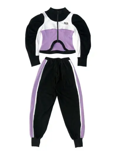NWT paneled track suit