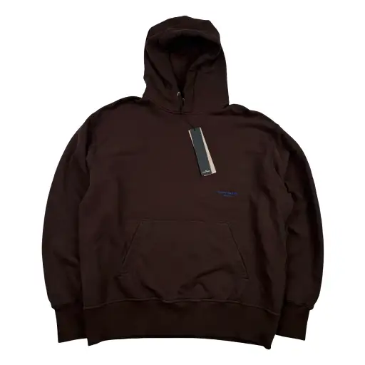 Stone Island Marina 2025 Brown Cotton Hooded Jumper - XL