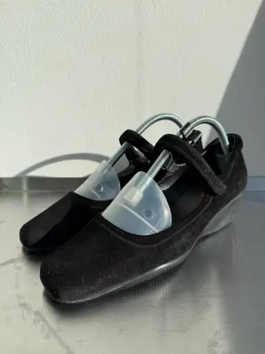 Prada Sport Suede Wedge Mary Janes