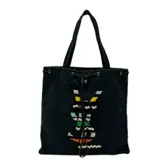 YvesSaintLaurent rivegauche (YSL)(イヴサンローランリヴゴーシュ) トートバッグ カハラ 154058 黒×マルチ