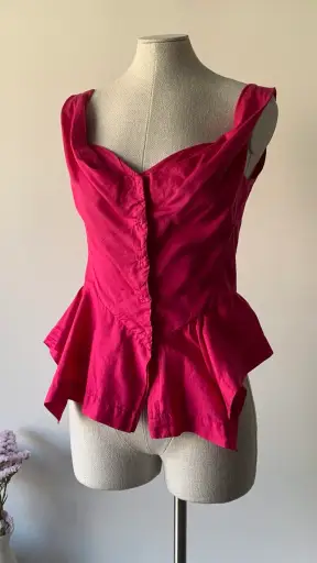 Vivienne Westwood 00s pink peplum top